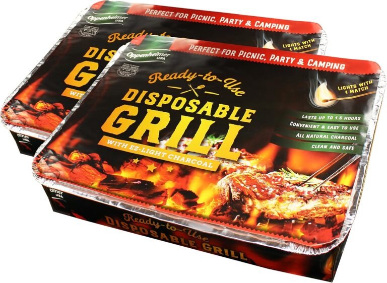 Disposable Charcoal Grill On-The-Go Ready to Use Easy to Light Kosher | Pack of 2