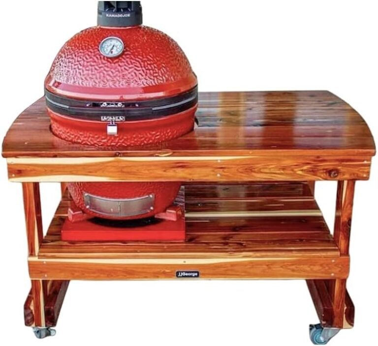 JJGeorge Grill Table for Classic Kamado Joe II - Free Table Cover Included