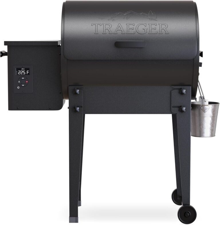 Traeger Grills TFB30KLF Tailgater 20 Portable Electric Wood Pellet Grill and Smoker – Foldable Legs, 6-in-1 Versatility, 300 sq. in. Cooking Space for Tailgating, Camping, and Outdoor BBQ