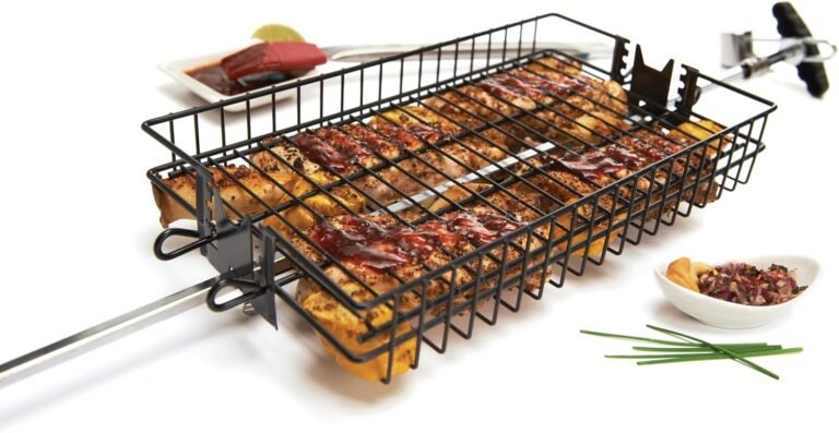Onward Manufacturing Company Non-Stick Flat Spit Rotisserie Grill Basket