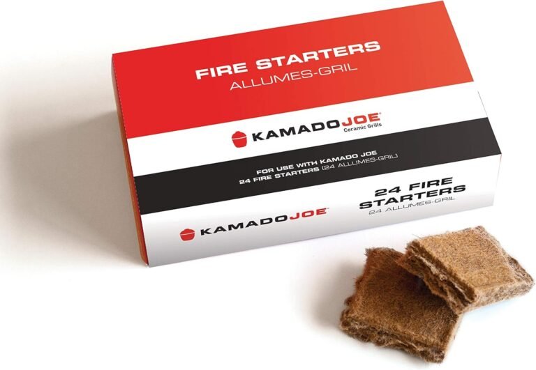 Kamado Joe Pure Paraffin All-Natural Odorless Wax Cube Fire Starters, Made for All Kamado Joe Charcoal Grill and Compatible with All Charcoal Grills & Fireplaces, 24-count, Model KJ-FS