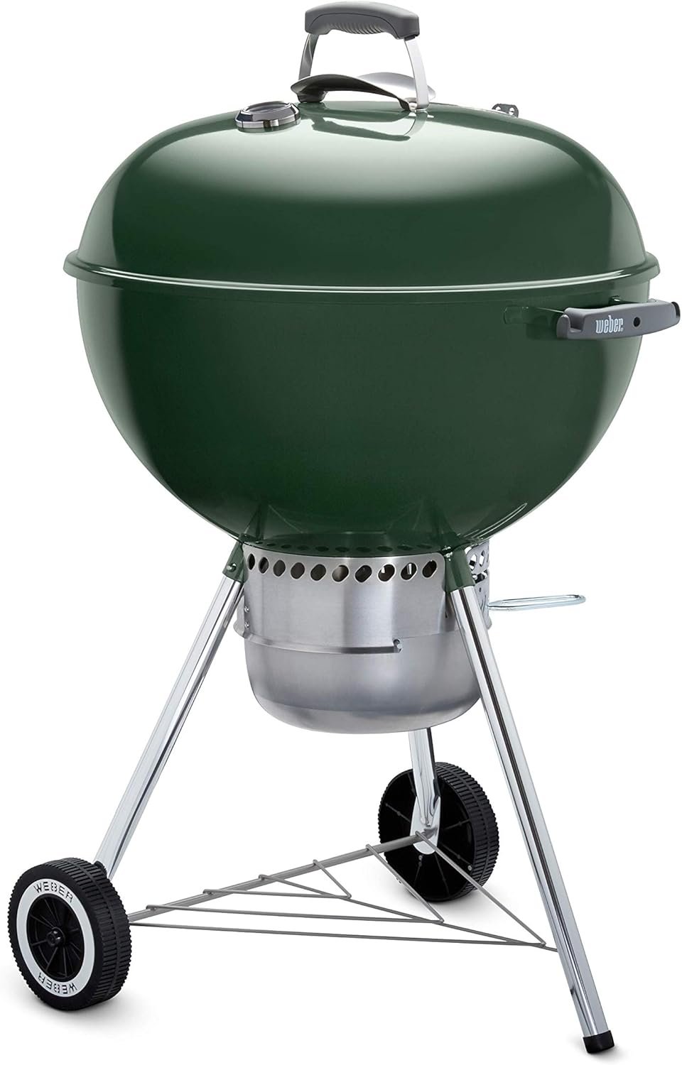 Weber Original Kettle Premium Charcoal Grill for Outdoor Cooking and Barbecue, 22-Inch, Green