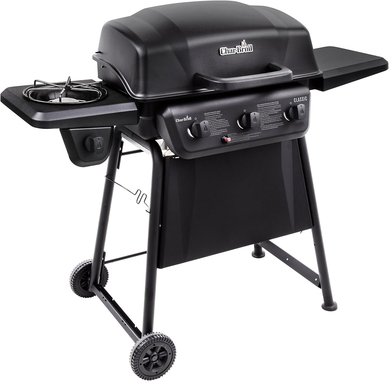 Char-Broil® Classic Series™ Convective 3-Burner with Side Burner Propane Gas Stainless Steel Grill - 463773817-P2