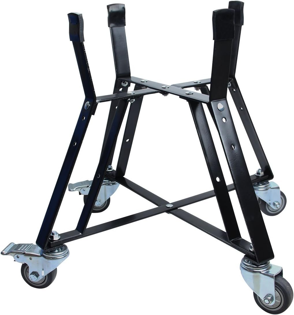 Dracarys Medium Big Green Egg Nest,Big Green Egg Accessories,Stand for Big Green Egg,Grill Rolling Nest with Heavy Duty Locking Caster Wheels Powder Coated Steel for Medium Big Green Egg