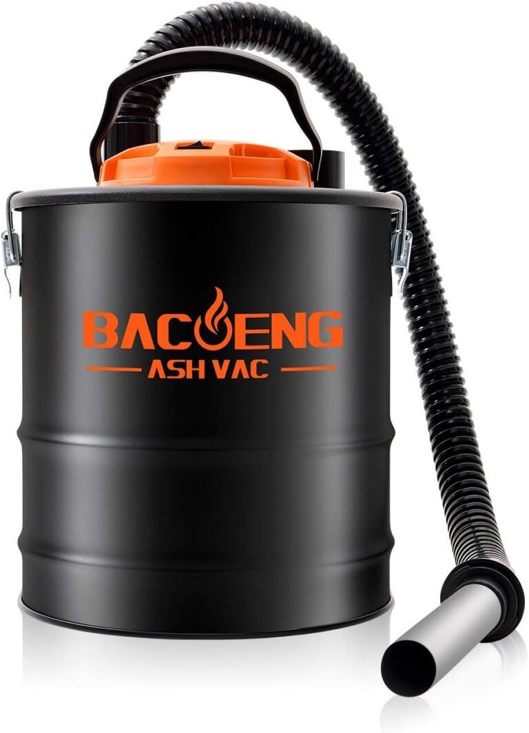 BACOENG Ash Vacuum for Pellet Stoves, 4 Gallon Ash Vac, Ash Vacuum Cleaner for Fireplaces, Wood Stove, Pellet Grill