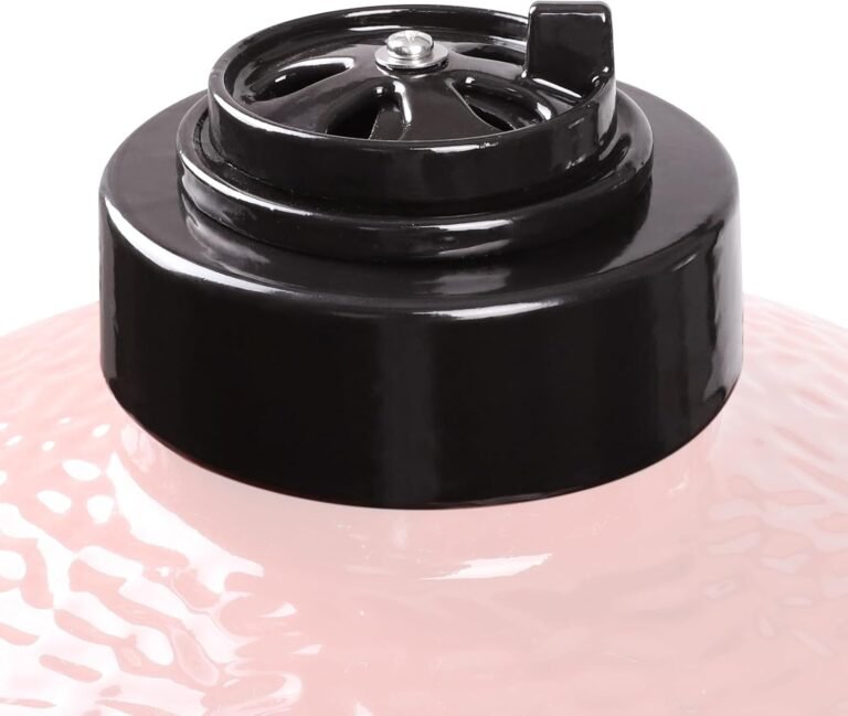 VANKEY Ceramic Vented Chimney Cap for Kamado Joe, Dual Function Metal Top, Daisy Wheel for Classic & Big Joe Series, Damper Chimney Cap, Replacement Parts