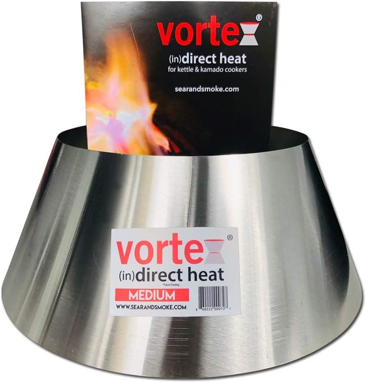 2 Pack - Medium BBQ Vortex™ BGE Kamado Kettle Charcoal (in) Direct Cooking (2)