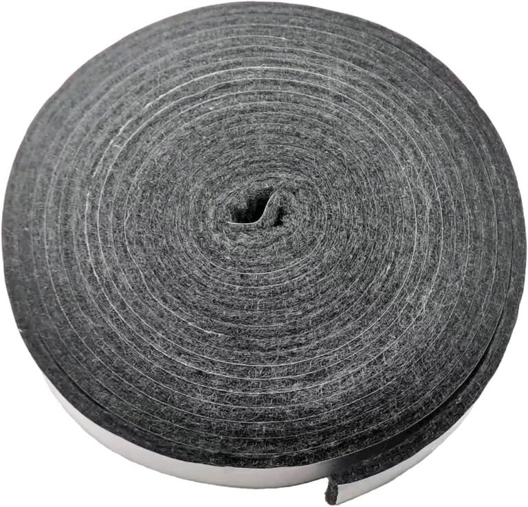 Smoker Gasket Seals,High Temp Grill Gasket Replacement Fit Big Green Egg Char-Griller Auto-Kamado Akron Grill BBQ Gasket Tape Self Stick Felt 14ft Long, 7/8" Wide, 1/8" Thick