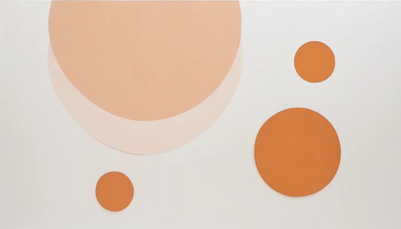 Abstract link path illustration in burnt orange and pale peach on white — decorative header for Affiliate Disclosure