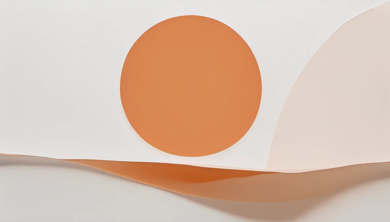 Abstract lifted band illustration in burnt orange and pale peach on white — decorative header for Grill Size Guide | How Much Cooking Area Do You Really Need?