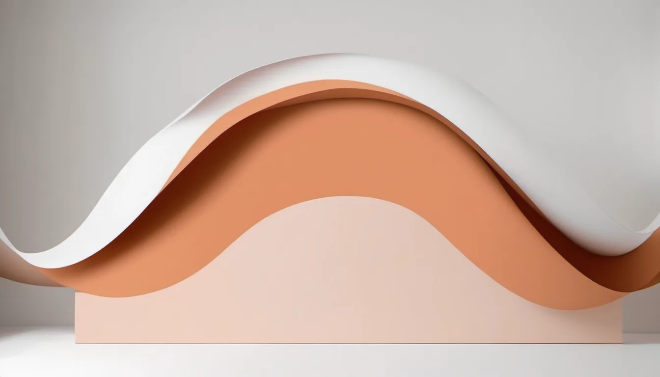 Abstract wave under arc illustration in burnt orange and pale peach on white — decorative header for Best Grills for Beginners | Easier Learning Curves and Smarter First Choices