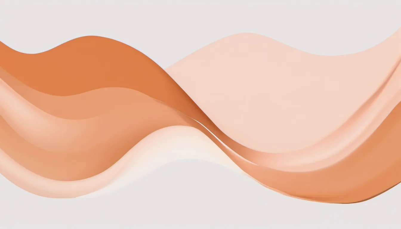 Abstract ambient range bar illustration in burnt orange and pale peach on white — decorative header for Gas Grills Guide | Convenience, Control, and Everyday Fit