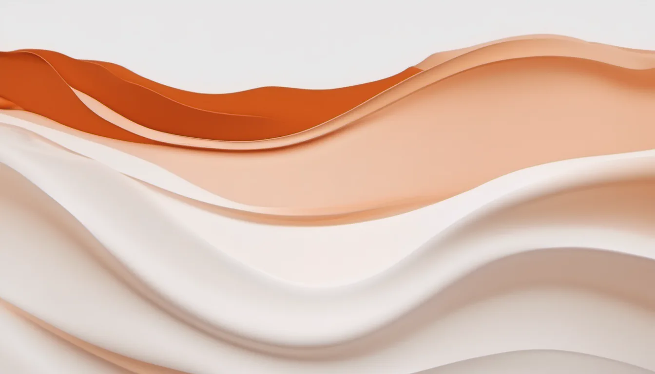 Abstract baseline band field illustration in burnt orange and pale peach on white — decorative header for Home