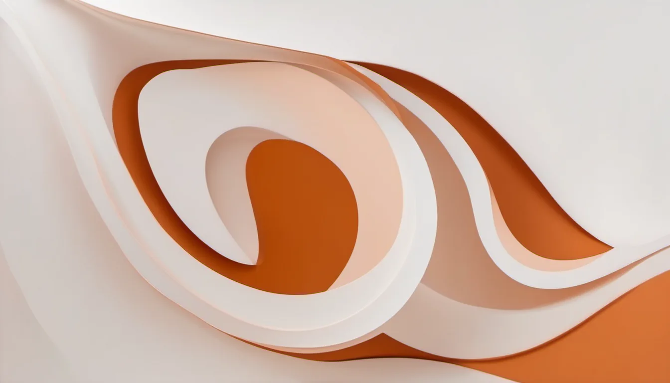 Abstract distribution curve illustration in burnt orange and pale peach on white — decorative header for How Our Grill Reviews Are Written